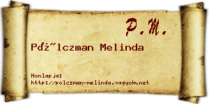 Pölczman Melinda névjegykártya