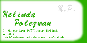 melinda polczman business card
